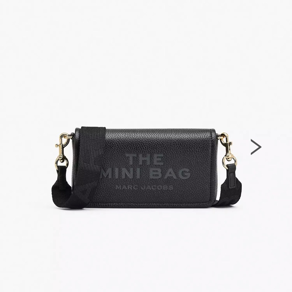 NWT Marc Jacobs The leather Mini Bag in black